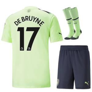 Maillot Kit Enfant Manchester City third 2022 2023 De Bruyne (1)