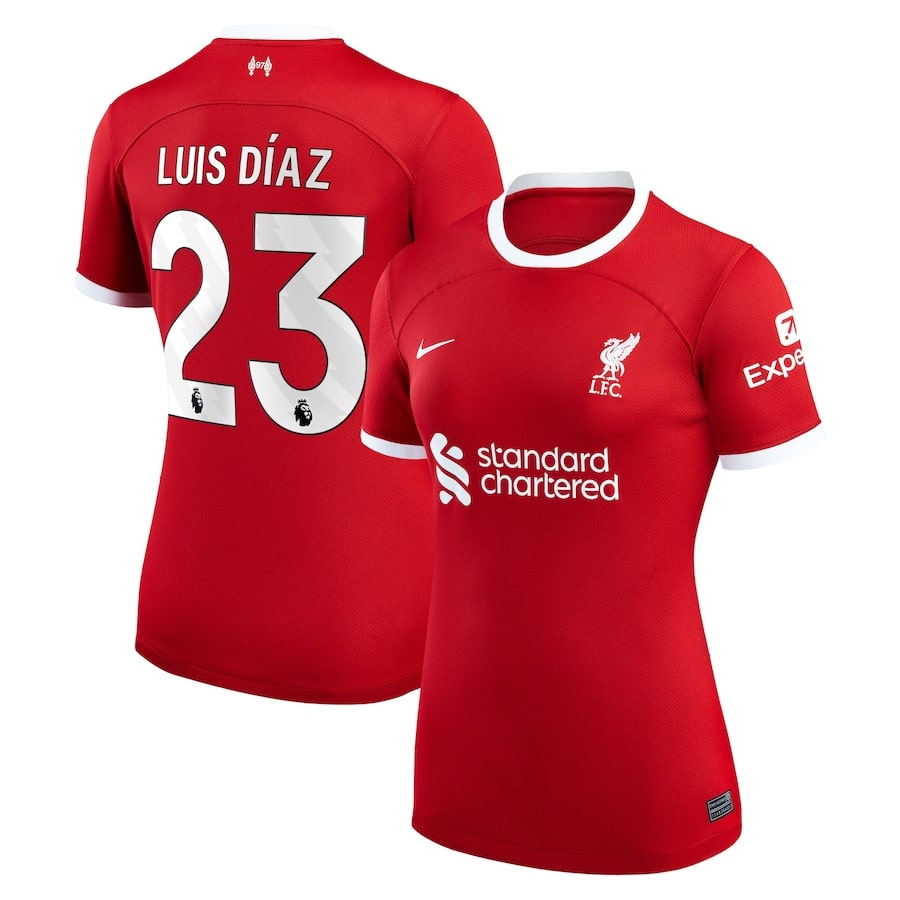Maillot Liverpool Domicile 2023 2024 femme Luis Diaz (1)