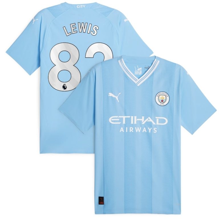 Manchester City Home Jersey 2023 2024 Lewis (1)