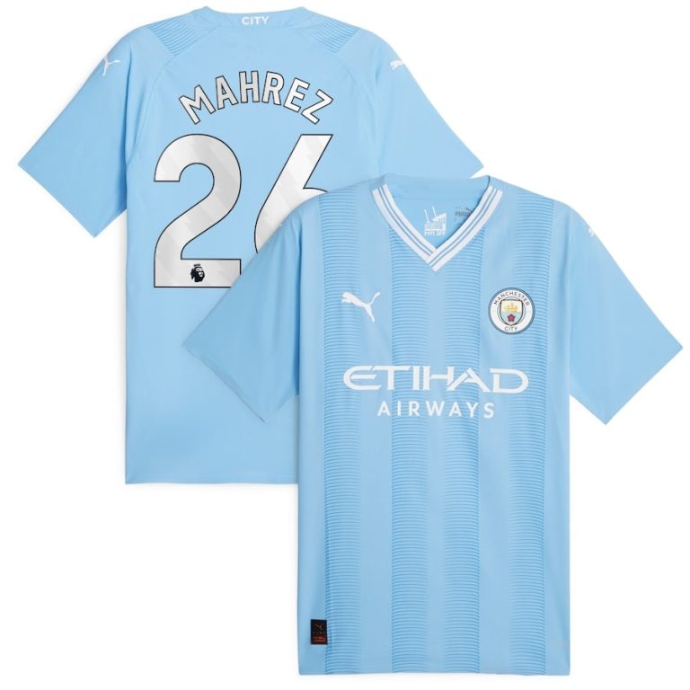Manchester City Home Shirt 2023 2024 Mahrez (1)