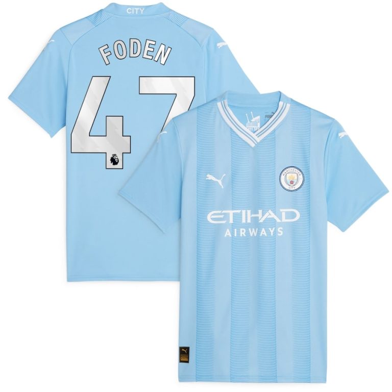 Manchester City Home Shirt 2023 2024 woman Foden (1)