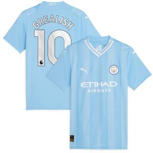 Maillot Manchester City Domicile 2023 2024 femme Grealish (1)