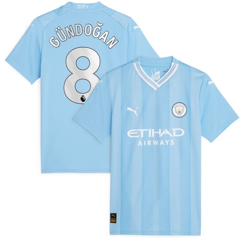 Manchester City Home Shirt 2023 2024 woman Gundogan (1)