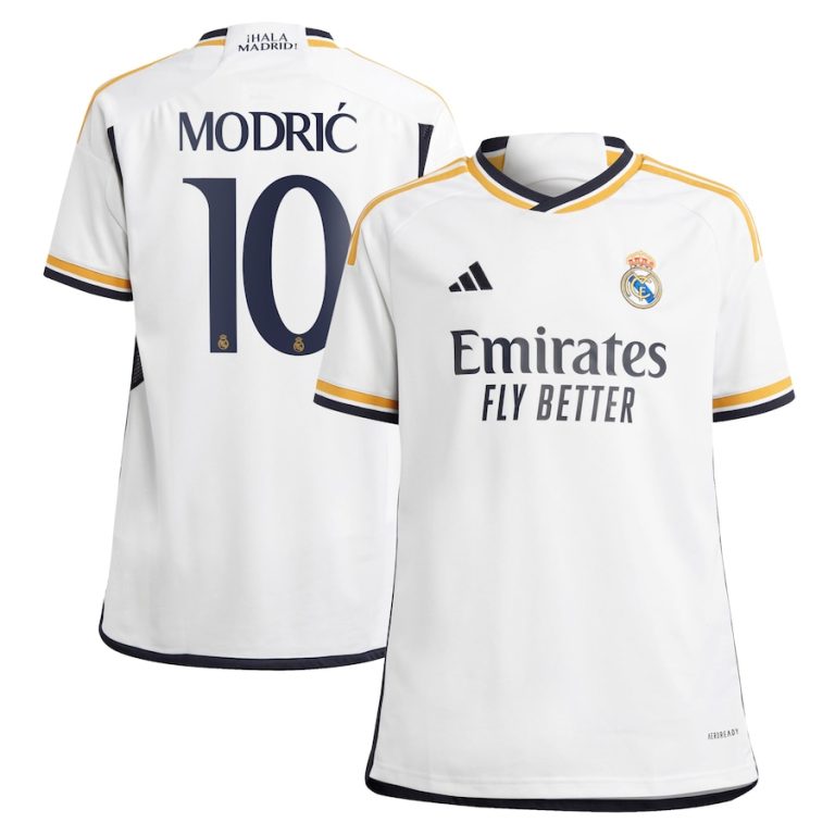 Maillot Enfant Real Madrid Domicile 2023 2024 Modric (1)