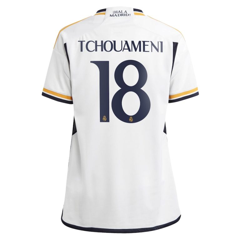 Real Madrid Home Child Shirt 2023 2024 Tchouaméni (2)
