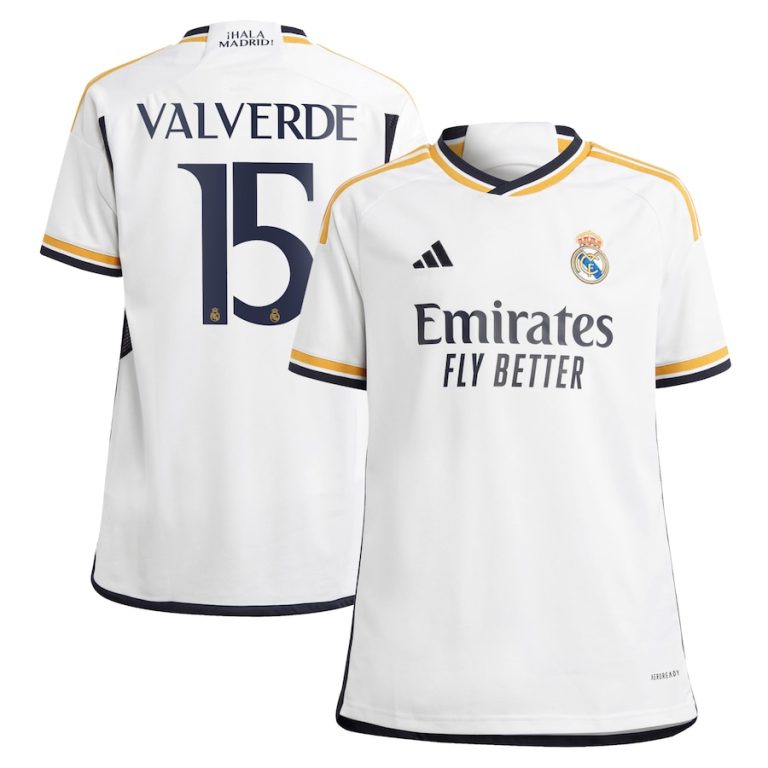 Real Madrid Home Shirt 2023 2024 Valverde (1)