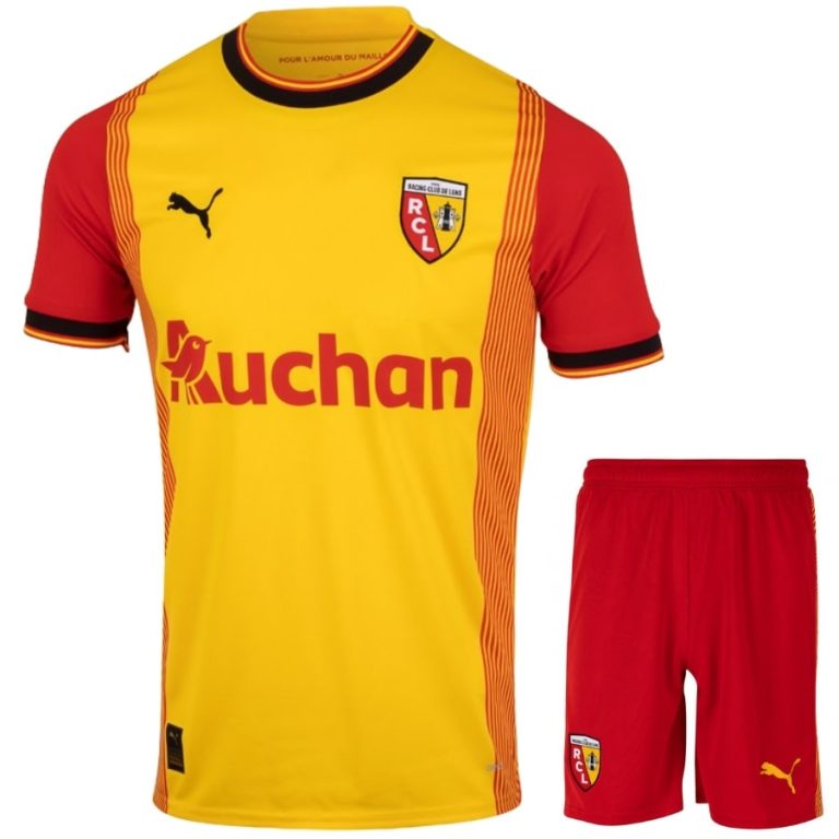 RC Lens Home Child Kit Jersey 2023 2024 (1)