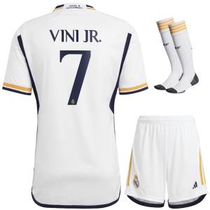 Maillot Kit Enfant Real Madrid Domicile 2023 2024 Vini Jr (1)