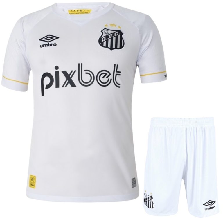 Santos FC Home 2023 2024 Child Kit Jersey (1)