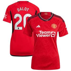 Manchester United Home Shirt 2023 2024 Woman Dalot (1)