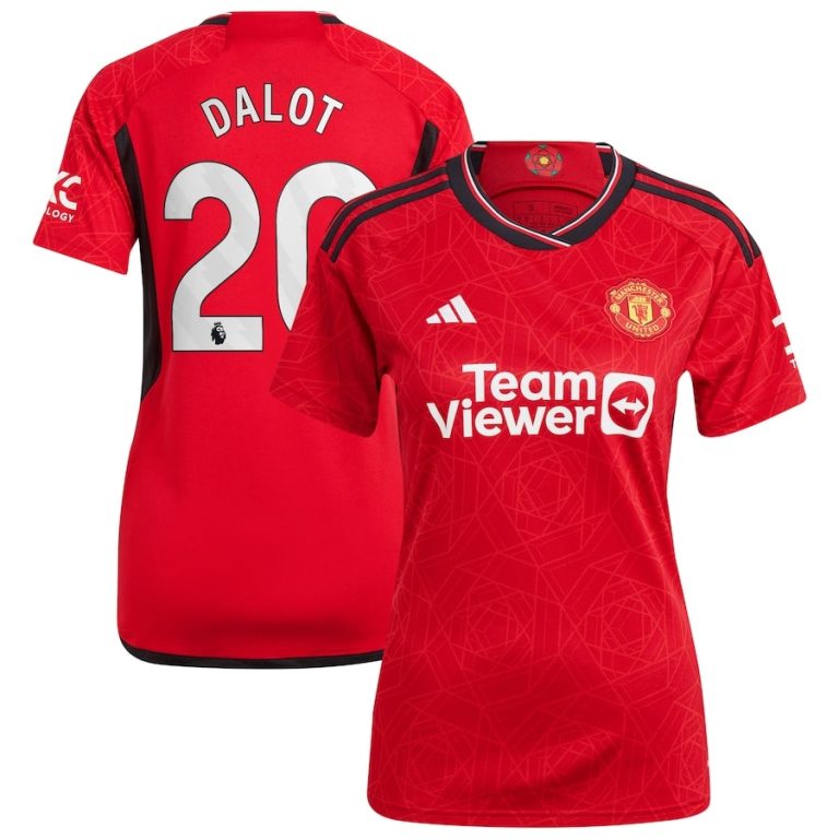 Maillot Manchester United Domicile 2023 2024 Femme Dalot (1)