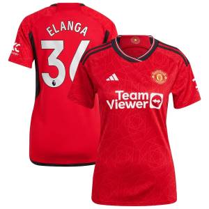Manchester United Home Shirt 2023 2024 Woman Elanga (1)