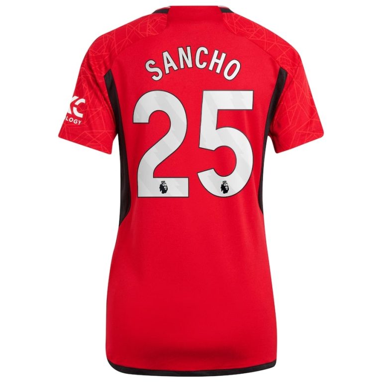 Maillot Manchester United Domicile 2023 2024 Femme Sancho (2)