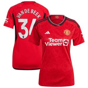 Manchester United Home Shirt 2023 2024 Woman Van De Beek (1)