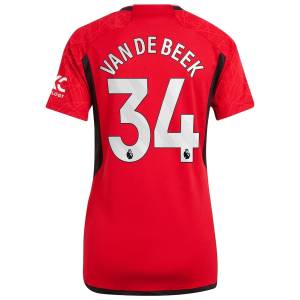 Maillot Manchester United Domicile 2023 2024 Femme Van De Beek (2)