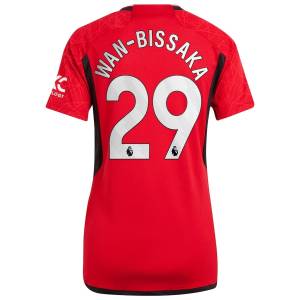 Maillot Manchester United Domicile 2023 2024 Femme Wan-Bissaka (2)
