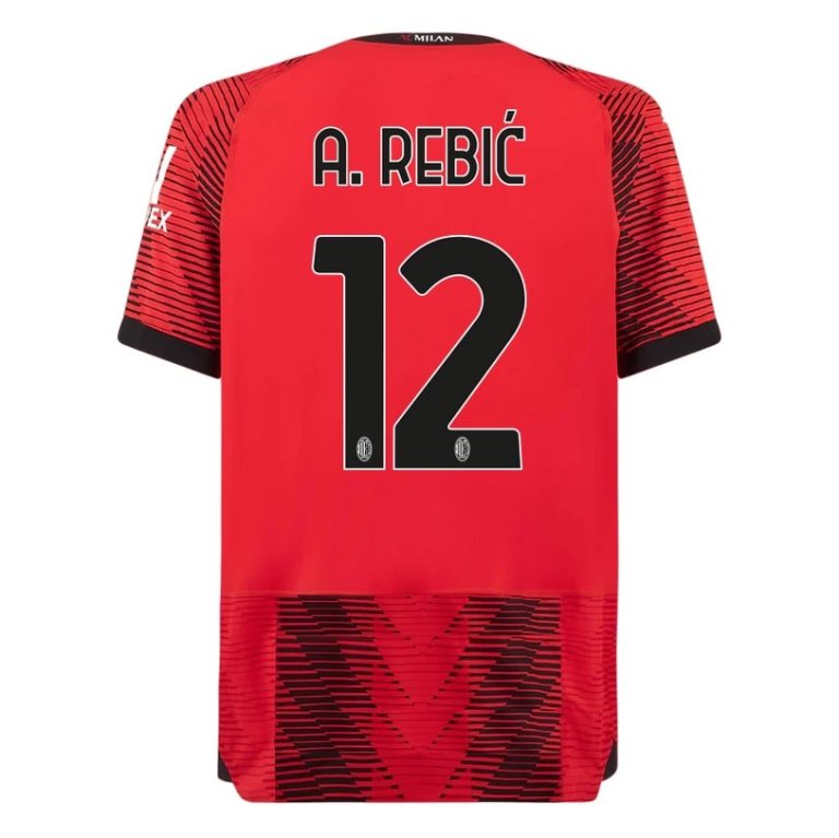 AC Milan Home Shirt 2023 2024 A.Rebic (1)