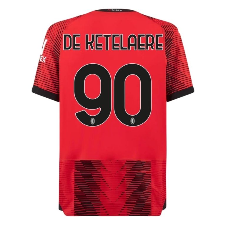 AC Milan Home Shirt 2023 2024 De Ketelaere (1)
