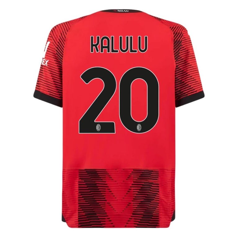 Maillot Milan AC Domicile 2023 2024 Kalulu (1)
