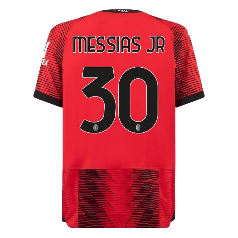 Maillot Milan AC Domicile 2023 2024 Messias Jr (1)