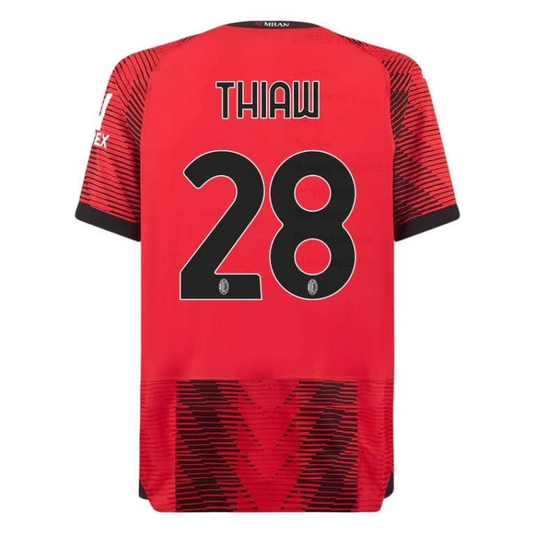 AC Milan Home Shirt 2023 2024 Thiaw (1)