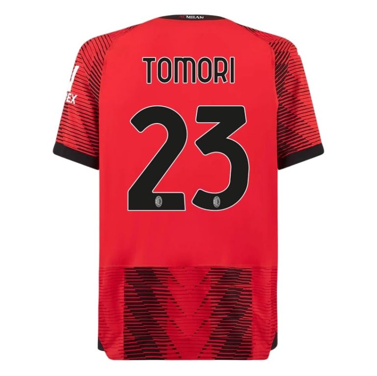 AC Milan Home Shirt 2023 2024 Tomori (1)