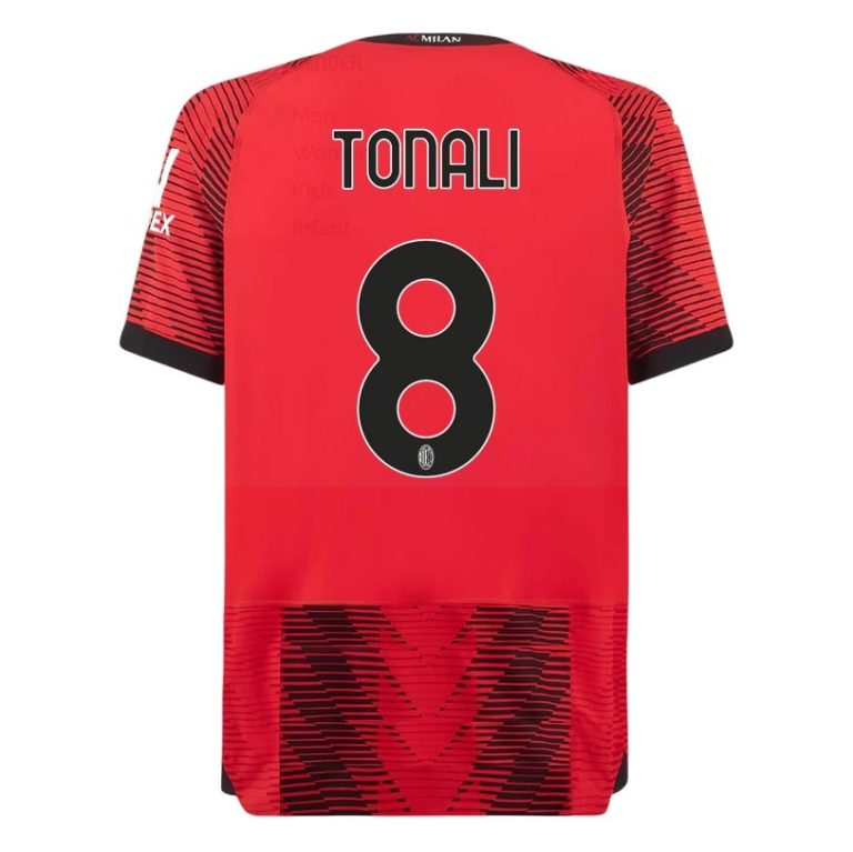 Milan AC Home Shirt 2023 2024 Tonali (1)