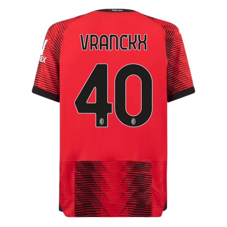 AC Milan Home Shirt 2023 2024 Vranckx (1)