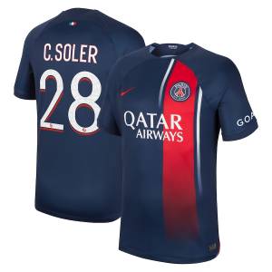 Maillot PSG Domicile 2023 2024 C.Soler (1)