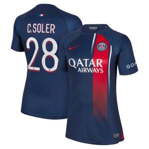 Maillot PSG Domicile 2023 2024 Femme C.Soler (1)