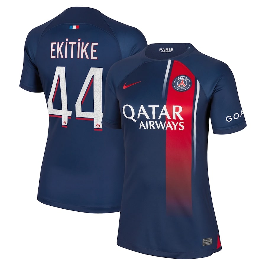 Maillot PSG Domicile 2023 2024 Femme Ekitike (1)