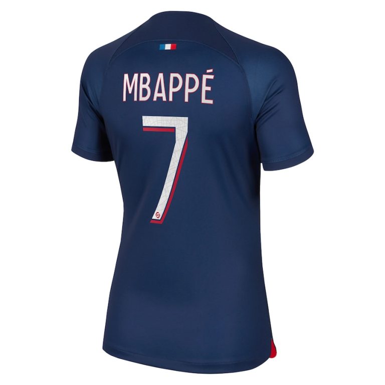 Maillot PSG Domicile 2023 2024 Femme Mbappé (2)