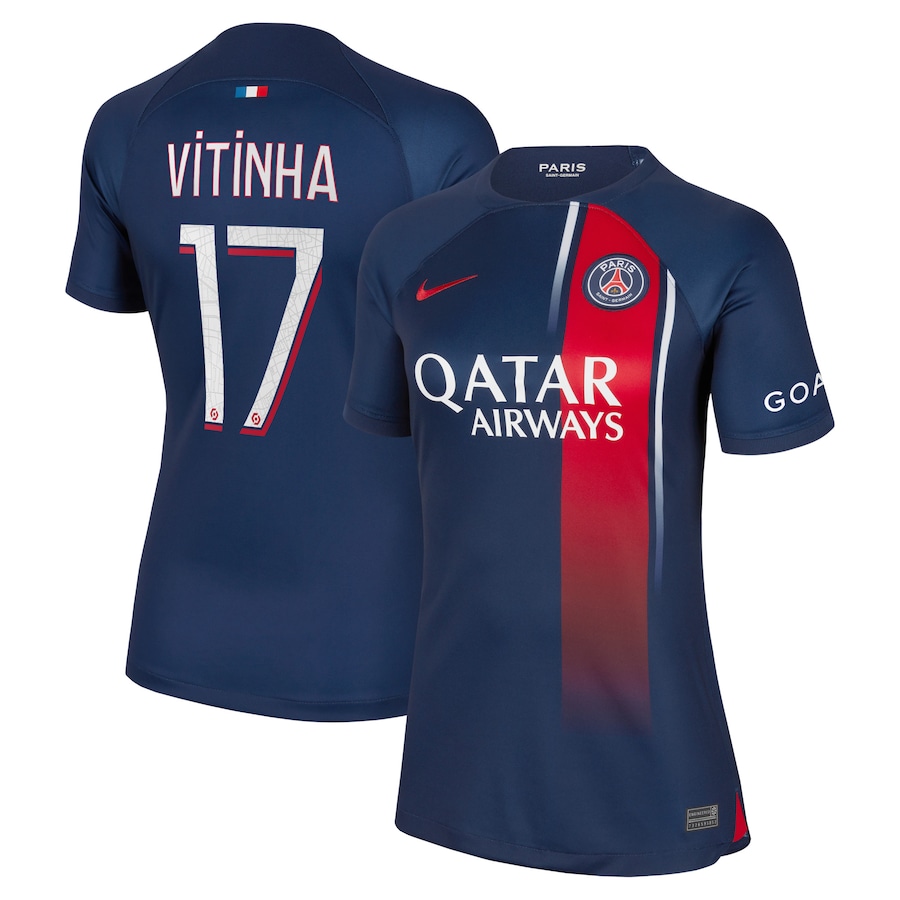 Maillot PSG Domicile 2023 2024 Femme Vitinha (1)
