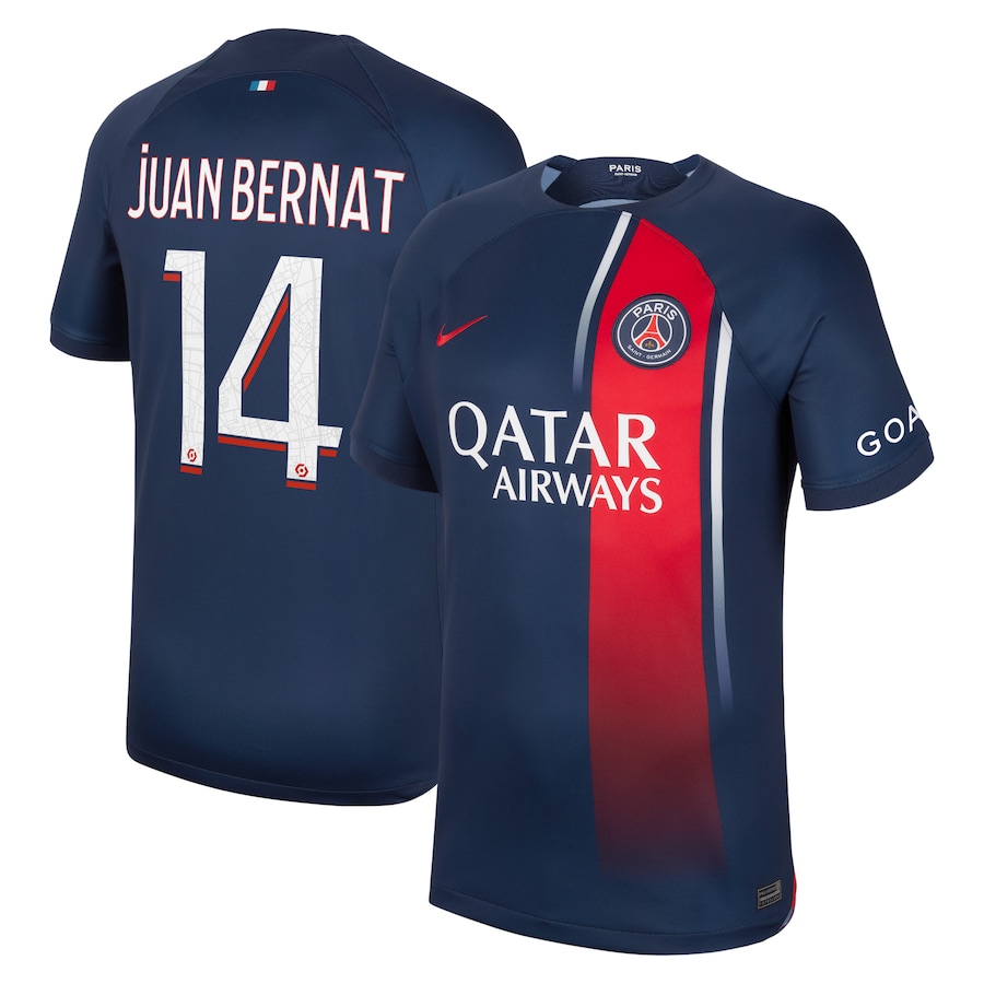 Maillot PSG Domicile 2023 2024 Juan Bernat (1)