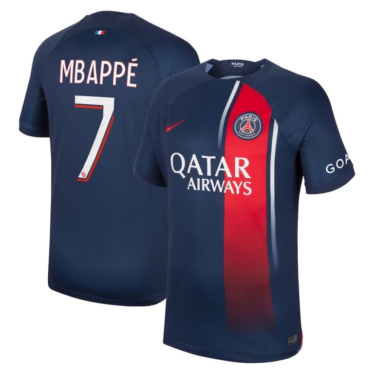 PSG Home Shirt 2023 2024 Mbappé (1)