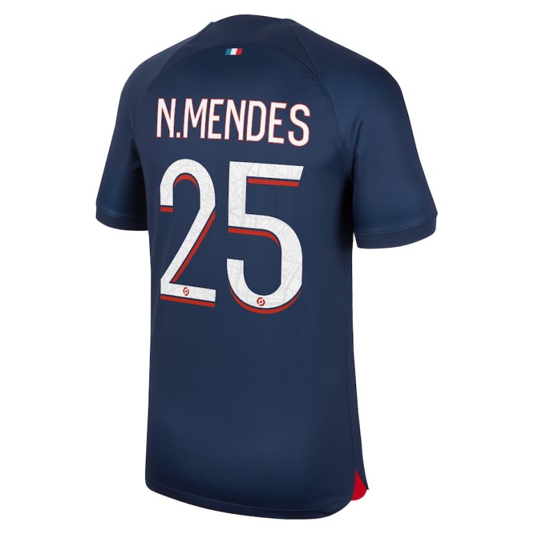 PSG Home Jersey 2023 2024 N.Mendes (2)