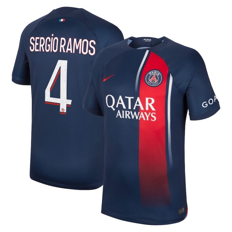 Maillot PSG Domicile 2023 2024 Sergio Ramos (1)