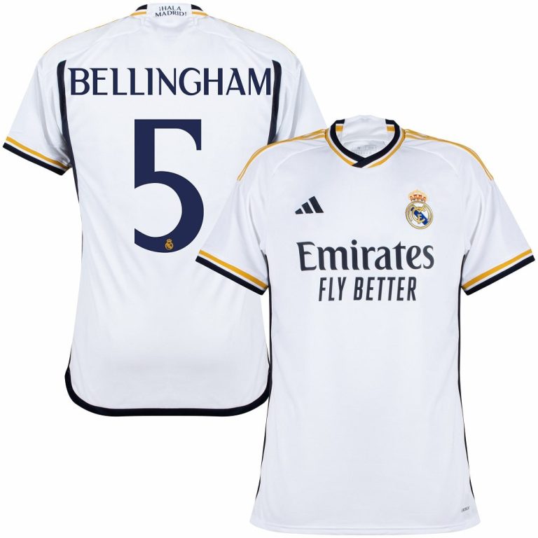 Camiseta Real Madrid Local 2023-2024 Bellingham | Fútbol de pie profesional