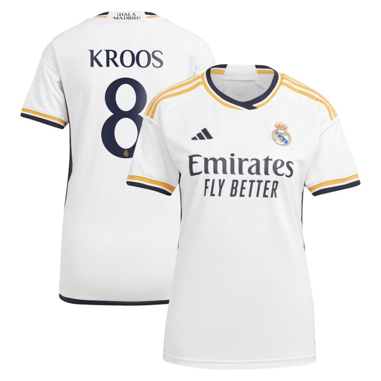Maillot Real Madrid Domicile 2023 2024 Femme Kroos Foot Soccer Pro