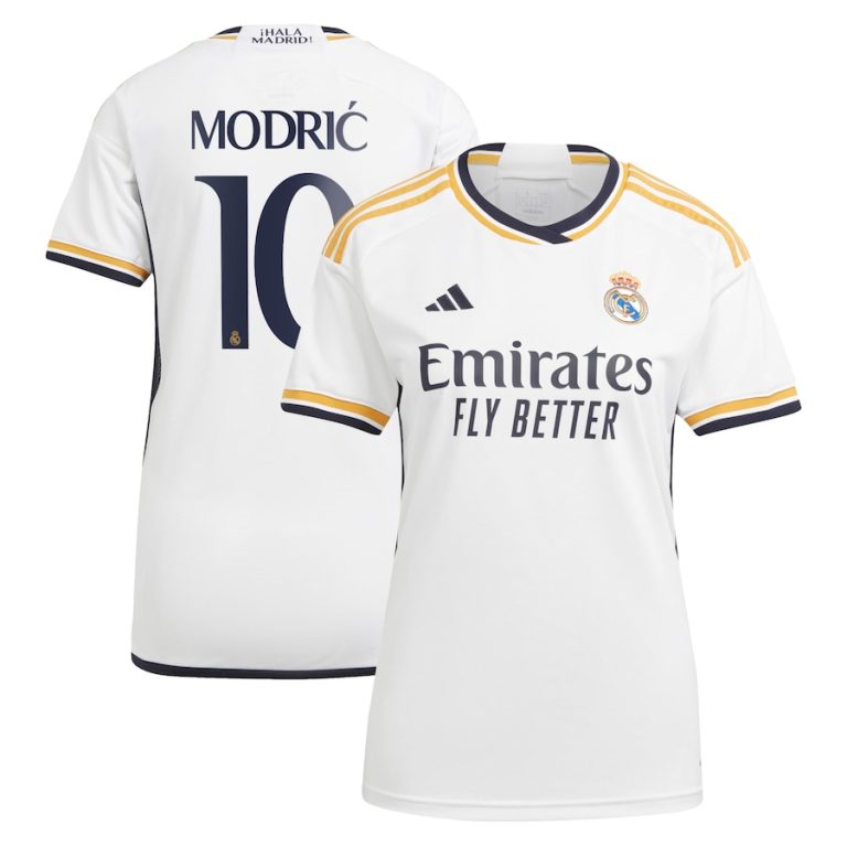 Real Madrid Home Shirt 2023 2024 Modric Woman (1)