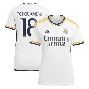 Real Madrid Home Shirt 2023 2024 Woman Tchouaméni (1)