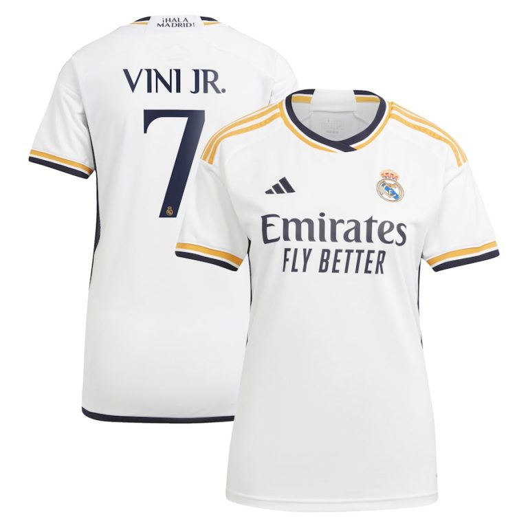 Real Madrid Home Shirt 2023 2024 Woman Vini Jr (1)