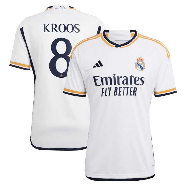 Maillot Real Madrid Domicile 2023 2024 Kroos Foot Soccer Pro