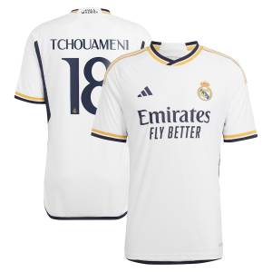 Real Madrid Home Shirt 2023 2024 Tchouaméni (1)