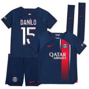 PSG Home 2023 2024 Danilo Child Kit Shirt (1)