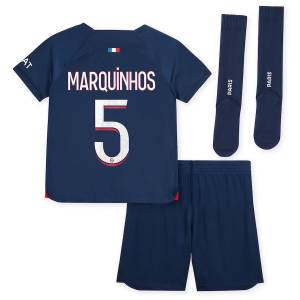 PSG Home 2023 2024 Marquinhos Kids Kit Jersey (2)