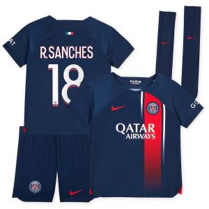 PSG Home 2023 2024 R.Sanches Child Kit Jersey (1)