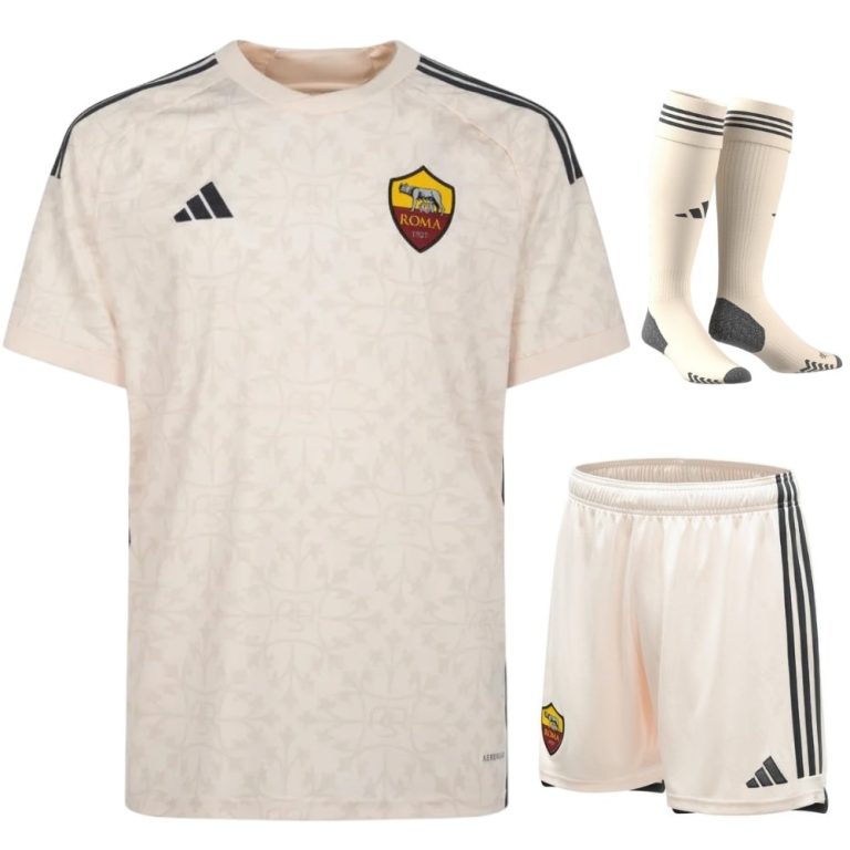 AS Roma Away Child Kit Shirt 2023 2024