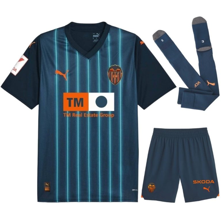 FC Valencia Away Child Kit Shirt 2023 2024 (1)
