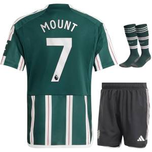 Maillot Kit Enfant Manchester United Extérieur 2023 2024 Mount (1)